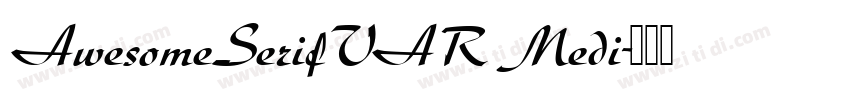 AwesomeSerifVAR Medi字体转换